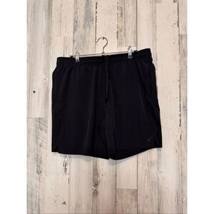 Quick-Dry Black Athletic Shorts Size L Stretch Running Gym Activewear